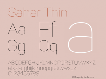 Sahar-Thin Version 1.000 | wf-rip DC20190705图片样张
