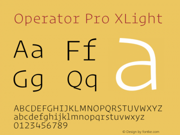 OperatorPro-XLight Version 1.200 Pro图片样张