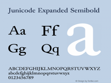 Junicode Expanded Semibold Version 2.000 beta图片样张