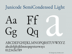 Junicode SemiCondensed Light Version 2.000 beta图片样张