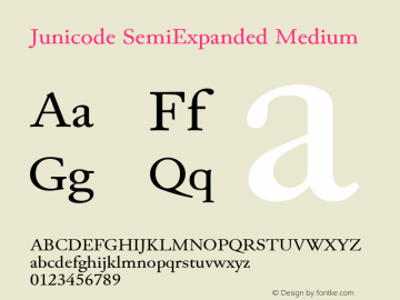 Junicode SemiExpanded Medium Version 2.000 beta图片样张