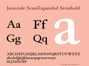 Junicode SemiExpanded Semibold Version 2.000 beta图片样张