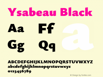 Ysabeau Black Version 0.022图片样张