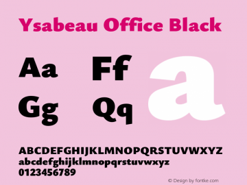 Ysabeau Office Black Version 0.021图片样张