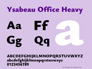 Ysabeau Office Heavy Version 0.021图片样张