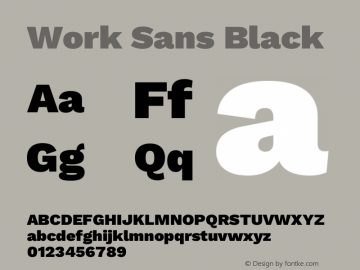 Work Sans Black Version 2.011图片样张
