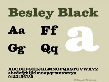Besley Black Version 2.001图片样张