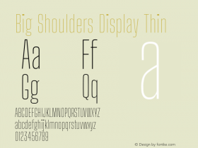 Big Shoulders Display Thin Version 2.002图片样张