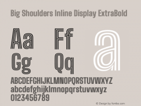 Big Shoulders Inline Display ExtraBold Version 2.002图片样张