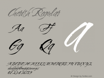Cherish Regular Version 1.005图片样张