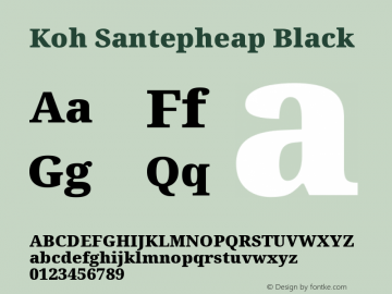 Koh Santepheap Black Version 2.000; ttfautohint (v1.8.3)图片样张