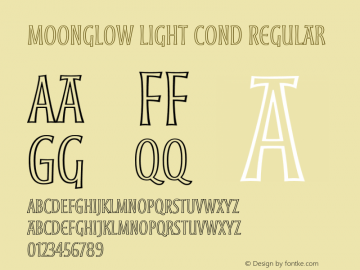 Moonglow Light Cond Regular Version 2.035;PS 2.000;hotconv 1.0.51;makeotf.lib2.0.18671图片样张