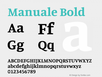 Manuale Bold Version 1.002图片样张