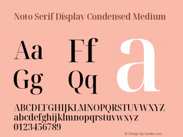 Noto Serif Display Condensed Medium Version 2.003图片样张