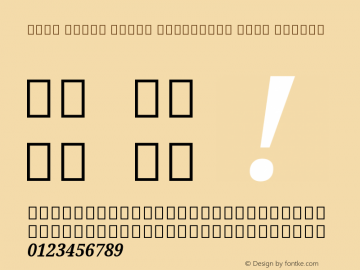 Noto Serif Tamil Condensed Bold Italic Version 2.001图片样张