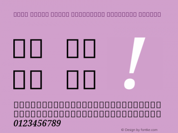 Noto Serif Tamil Condensed SemiBold Italic Version 2.001图片样张