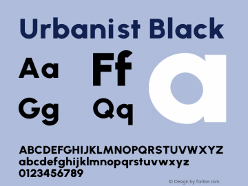 Urbanist Black Version 1.252图片样张