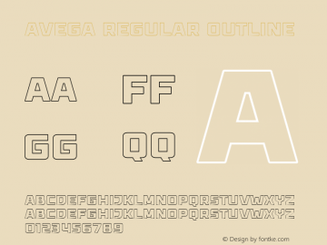 Avega Regular Outline Version 1.000图片样张