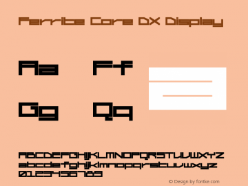 Ferrite Core DX Display Version 2.000图片样张