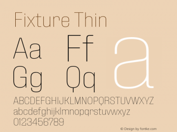 Fixture Thin Version 1.001;hotconv 1.0.109;makeotfexe 2.5.65596图片样张