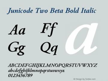 Junicode Two Beta Bold Italic Version 1.020 alpha图片样张