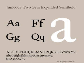 Junicode Two Beta Expanded Semibold Version 1.020 beta图片样张