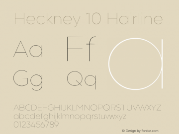 Heckney 10 Hairline 1.000图片样张