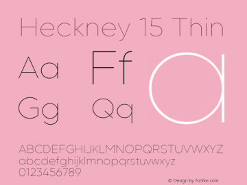 Heckney 15 Thin 1.000图片样张