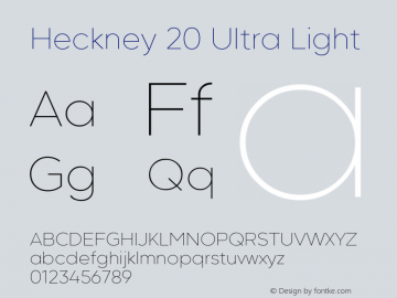 Heckney 20 Ultra Light 1.000图片样张