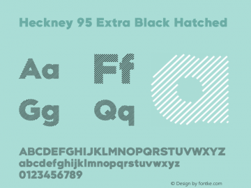 Heckney 95 Extra Black Hatched 1.000图片样张