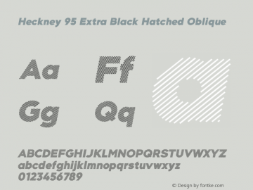 Heckney 95 Extra Black Hatched Oblique 1.000图片样张