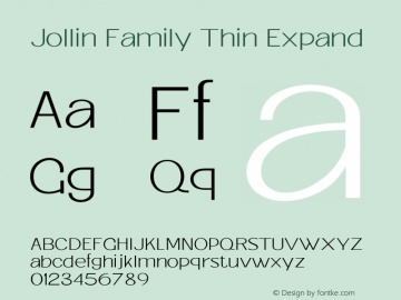 Jollin Family Thin Expand 2.001图片样张