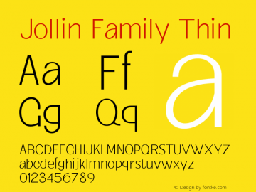 Jollin Family Thin 2.001图片样张