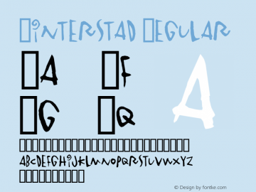 Vinterstad Regular 1.00 Font Sample