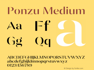 Ponzu-Medium Version 1.000图片样张