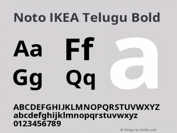 Noto IKEA Telugu Bold Version 1.100图片样张