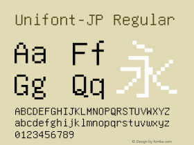 Unifont-JP Version 14.0.01图片样张