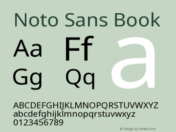 Noto Sans Regular Version 2.005图片样张