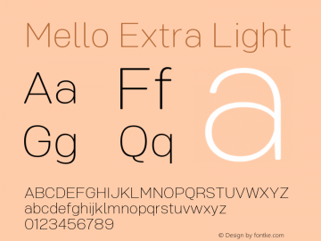 Mello Extra Light 1.000图片样张