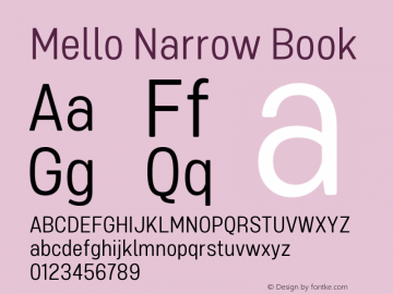 Mello Narrow Book 1.000图片样张