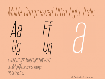 Molde Compressed Ultra Light Italic 1.000图片样张
