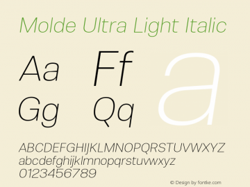 Molde Ultra Light Italic 1.000图片样张