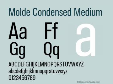 Molde Condensed Medium 1.000图片样张