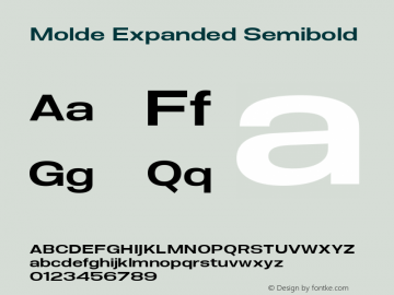 Molde Expanded Semibold 1.000图片样张