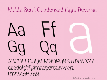 Molde Semi Condensed Light Reverse 1.000图片样张