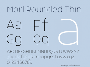 Morl Rounded Thin 1.000图片样张