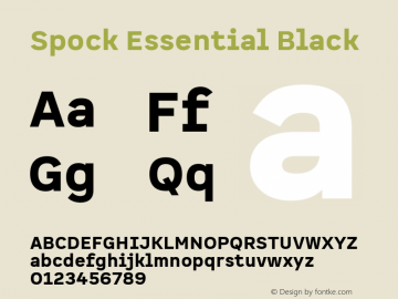 Spock Essential Black 1.000图片样张