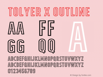 Tolyer X Outline 1.000图片样张