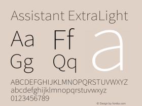 Assistant ExtraLight Version 3.000图片样张