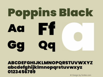 Poppins Black Version 5.002图片样张